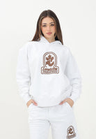 DSQUARED2 Felpa con cappuccio bianca per donna, ragazzi e bambini con stampa "Invicta Dsquared2" DQ2907D0AD2 DQ100 DSQUARED2 