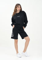 DSQUARED2 Shorts sportivo nero per donna, ragazzi e bambini con stampa logo DQ2930D0094 DQ900 DSQUARED2 