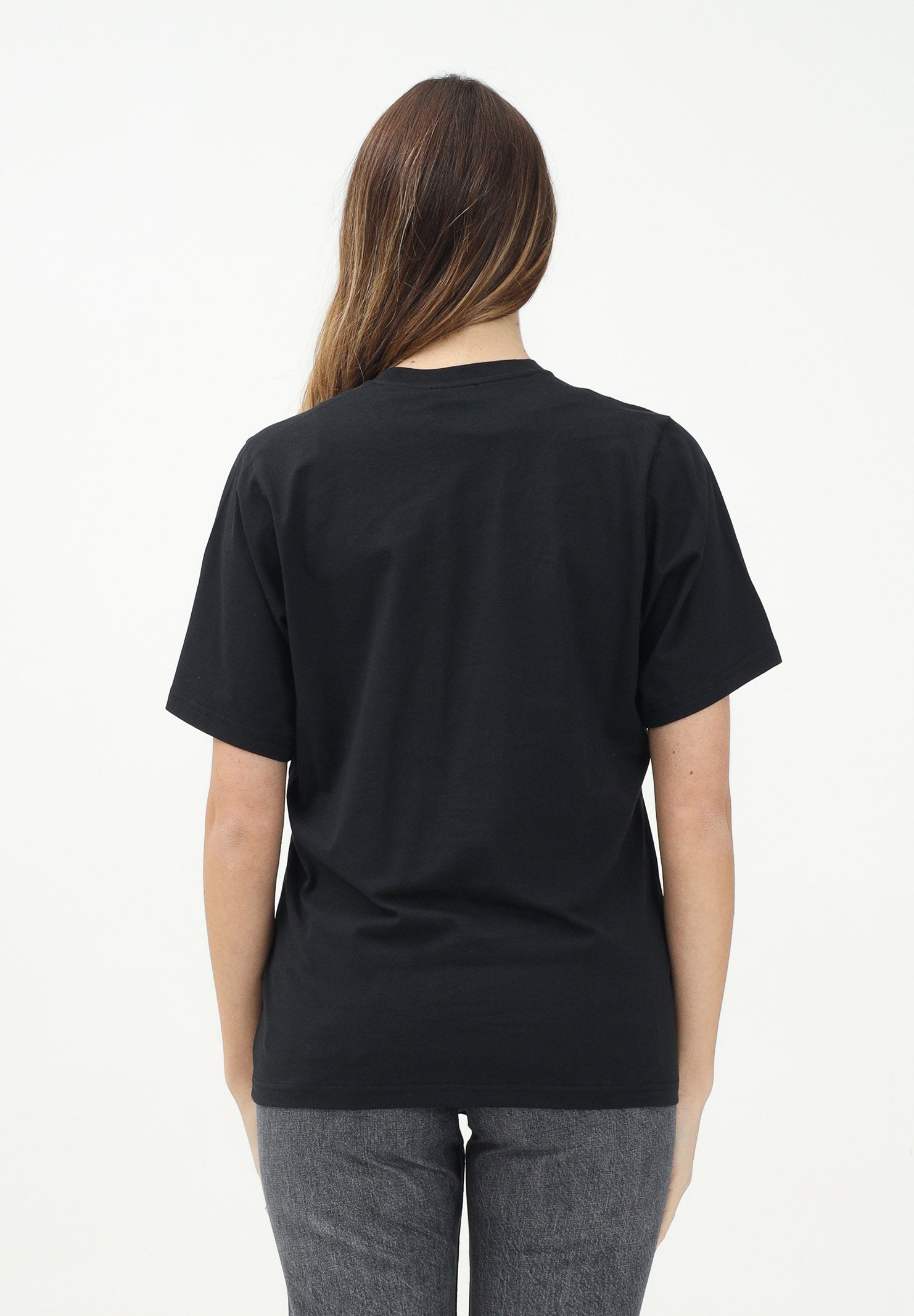 DSQUARED2 T-shirt a manica corta nera per donna, ragazzi e bambini con stampa ICON DQ2941D00XM DQ900 DSQUARED2 