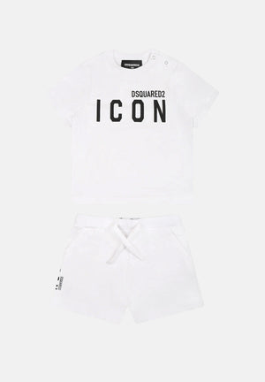 DSQUARED2 Completino bianco da neonato DQ2953D008J DQ100 DSQUARED2 