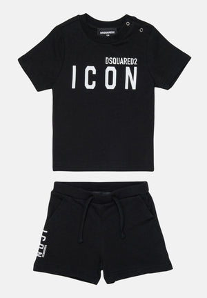DSQUARED2 Completino nero da neonato DQ2953D008J DQ900 DSQUARED2 