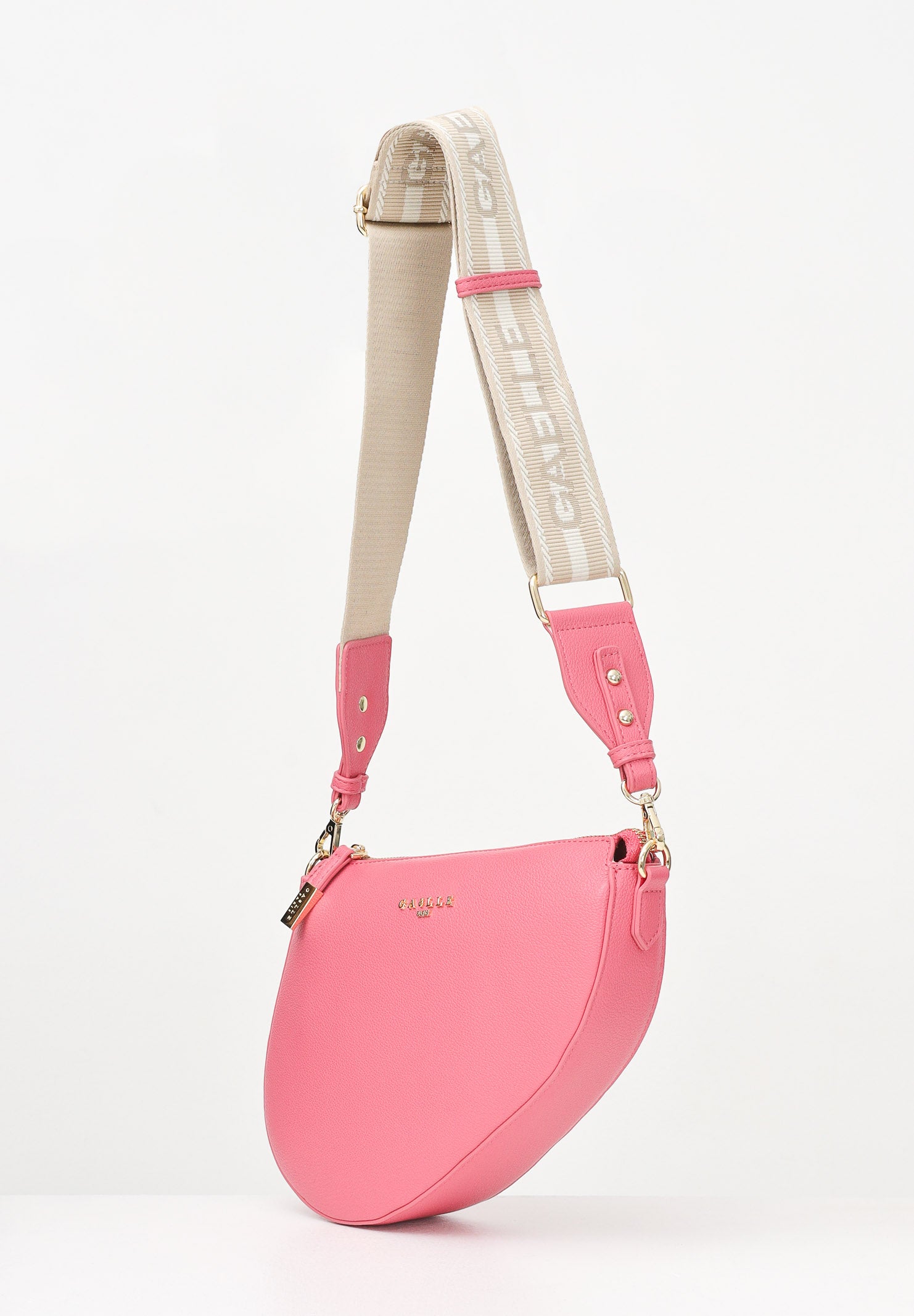 GAELLE Borsa a tracolla rosa da donna dalla silhouette asimmetrica GAACW02216 VI08 GAELLE 