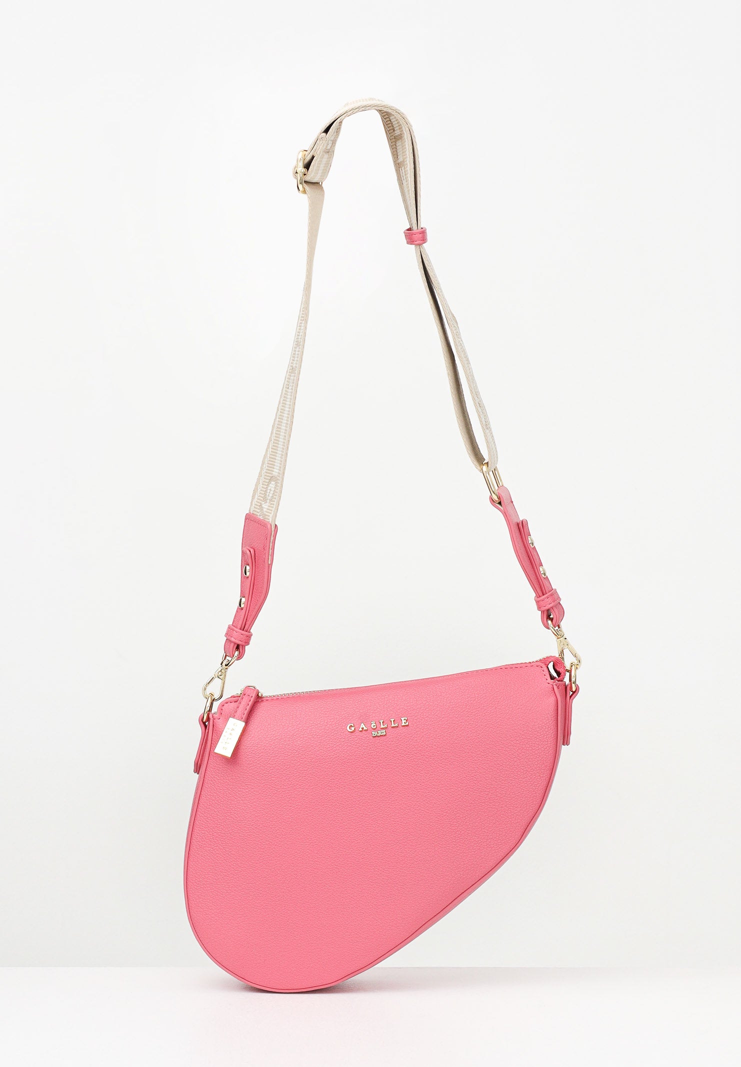 GAELLE Borsa a tracolla rosa da donna dalla silhouette asimmetrica GAACW02216 VI08 GAELLE 