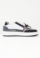 GCDS Sneakers bianche, nere e grigie da uomo con logo B1EU4203AF3 09 GCDS 