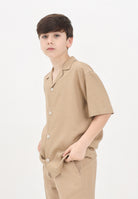 I'M BRIAN Camicia a manica corta beige da bambino CA3283J 0025 I'M BRIAN 
