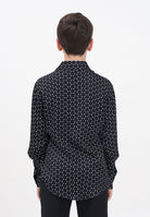 I'M BRIAN Camicia a manica lunga nera da bambino con stampa geometrica CA3305J 0028 I'M BRIAN 