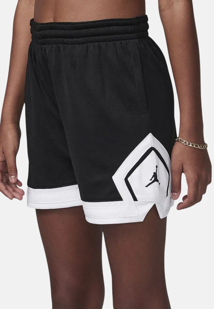 JORDAN Shorts sportivo nero da bambina con logo 45D403 023 JORDAN 