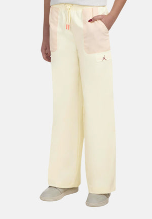 JORDAN Pantalone sportivo burro da bambina in tessuto utility 45D694 W3Z JORDAN 