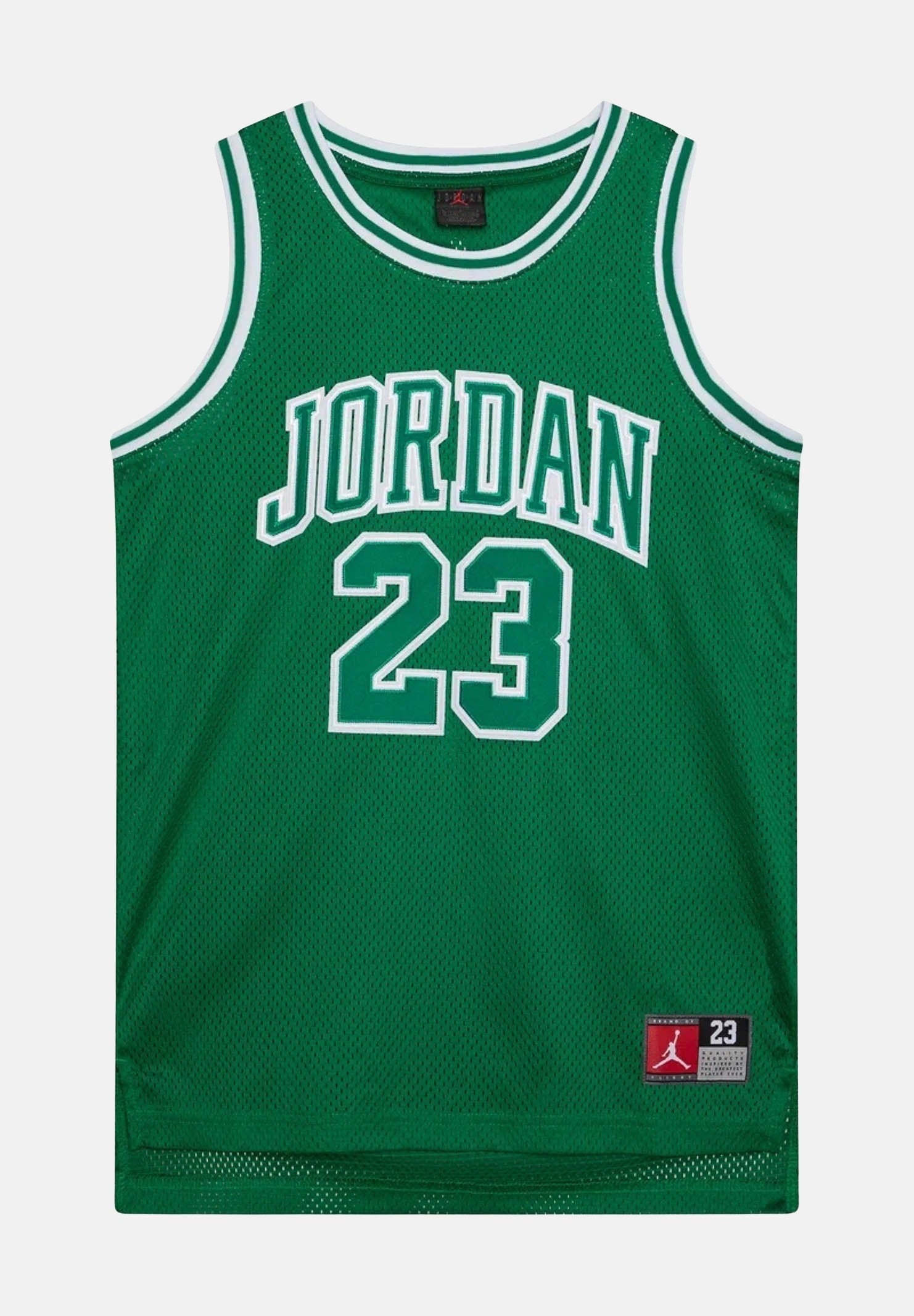 JORDAN Canotta JORDAN 23 verde per bambino e bambina 95A773 E1P JORDAN 