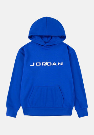 JORDAN Felpa con cappuccio Baseline French Terry blu per bambino e bambina 95D744 B5K JORDAN 