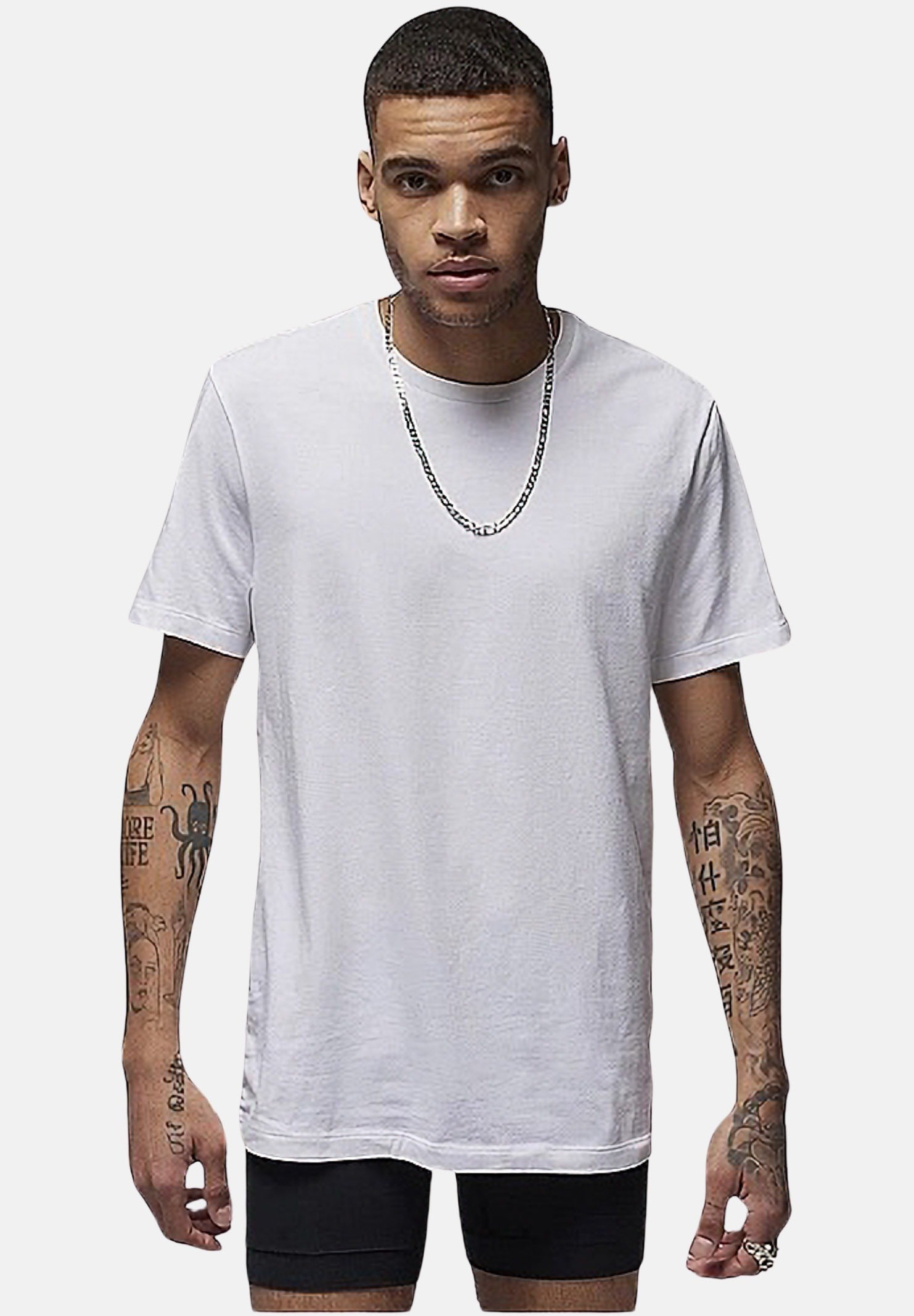 T-shirt da uomo bianca Flight base JM0625 001 JORDAN 