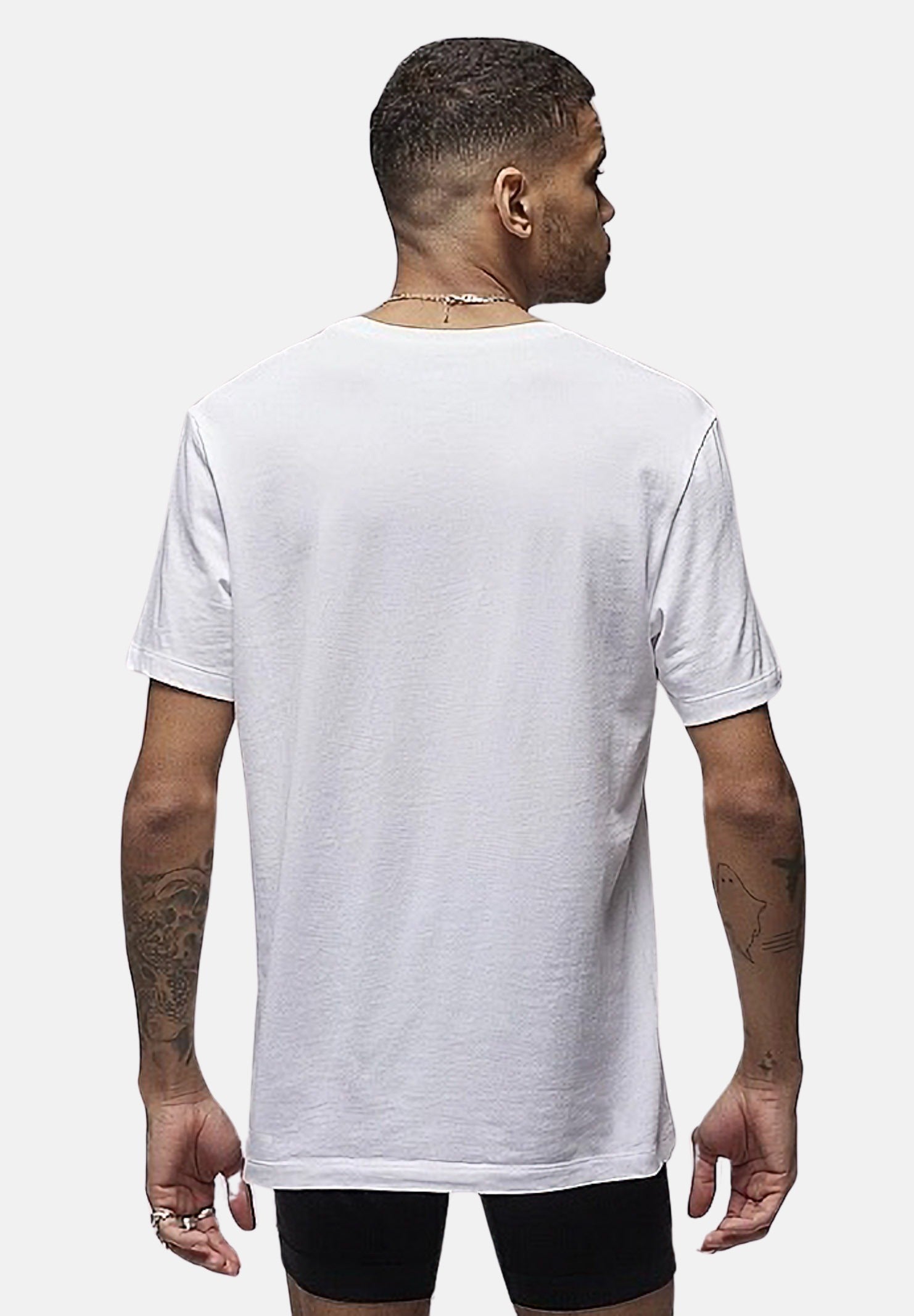 T-shirt da uomo bianca Flight base JM0625 001 JORDAN 