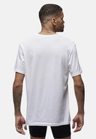 T-shirt da uomo bianca Flight base JM0625 001 JORDAN 