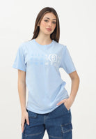 MAISON MARGIELA T-shirt a manica corta azzurra per donna, ragazzi e bambini con grafica "Stamp Numbers" M60775MM04I M6807 MAISON MARGIELA 