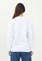 MAISON MARGIELA Felpa girocollo bianca per donna, ragazzi e bambini con logo numerico Pixe M60796MM02X M6100 MAISON MARGIELA 