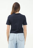 MARNI T-shirt a manica corta blu per donna e bambina con stampa logo M01317M00HZ 0M803 MARNI 