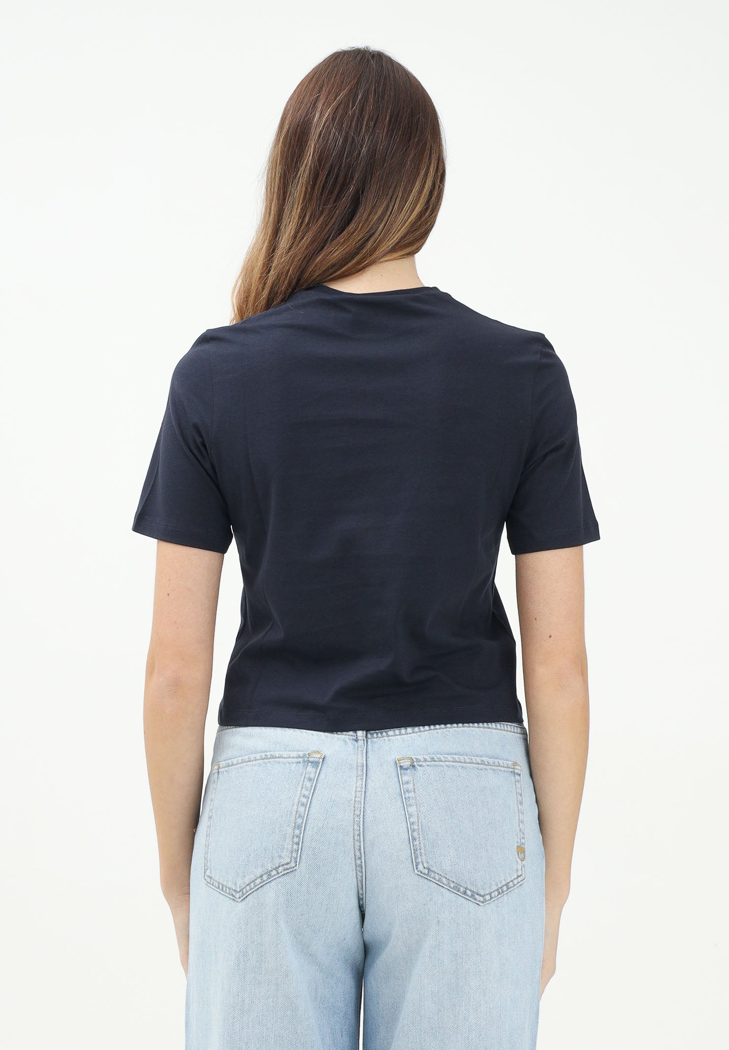 MARNI T-shirt a manica corta blu per donna e bambina con stampa logo M01317M00HZ 0M803 MARNI 