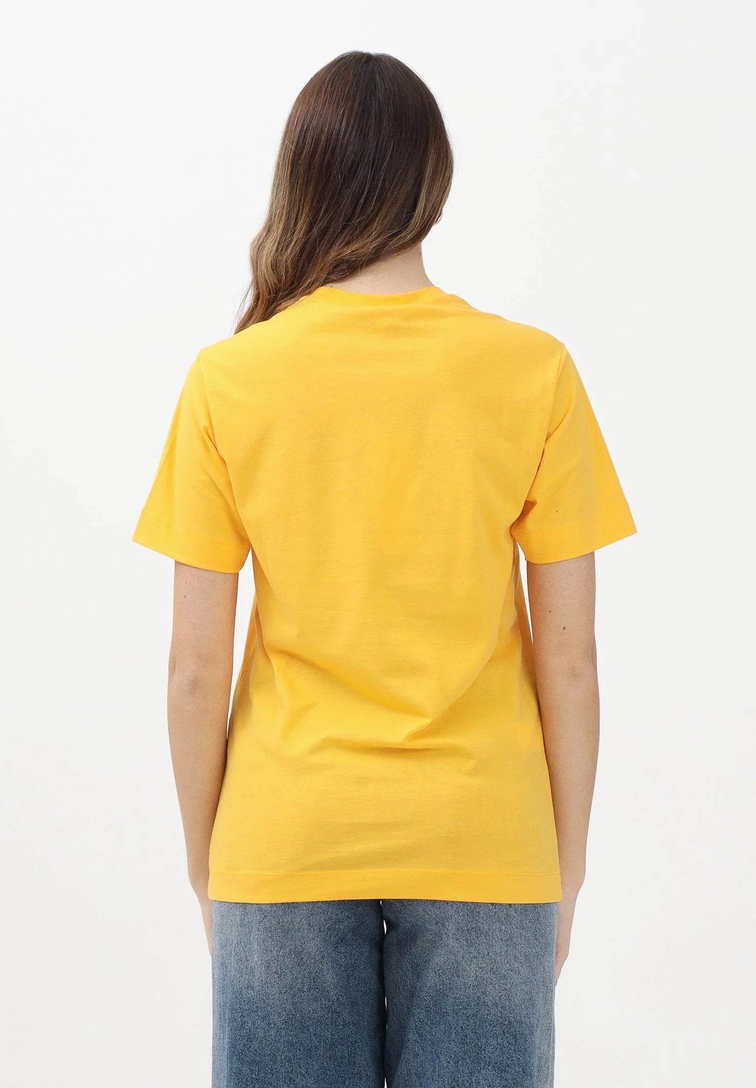 MARNI T-shirt a manica corta gialla per donna, ragazzi e bambini con stampa logo M01413M00RF 0M219 MARNI 