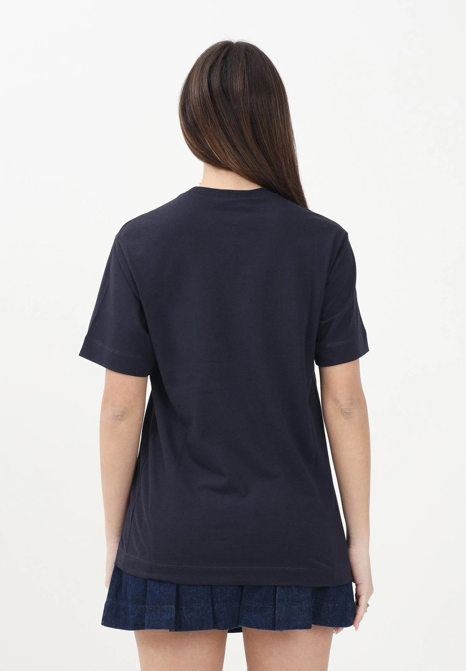 MARNI T-shirt a manica corta blu per donna, ragazzi e bambini con stampa logo M01413M00RF 0M803 MARNI 