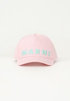 MARNI Cappello con visiera rosa da donna rifinito da ricamo logo M01470M00J2 0M347 MARNI 