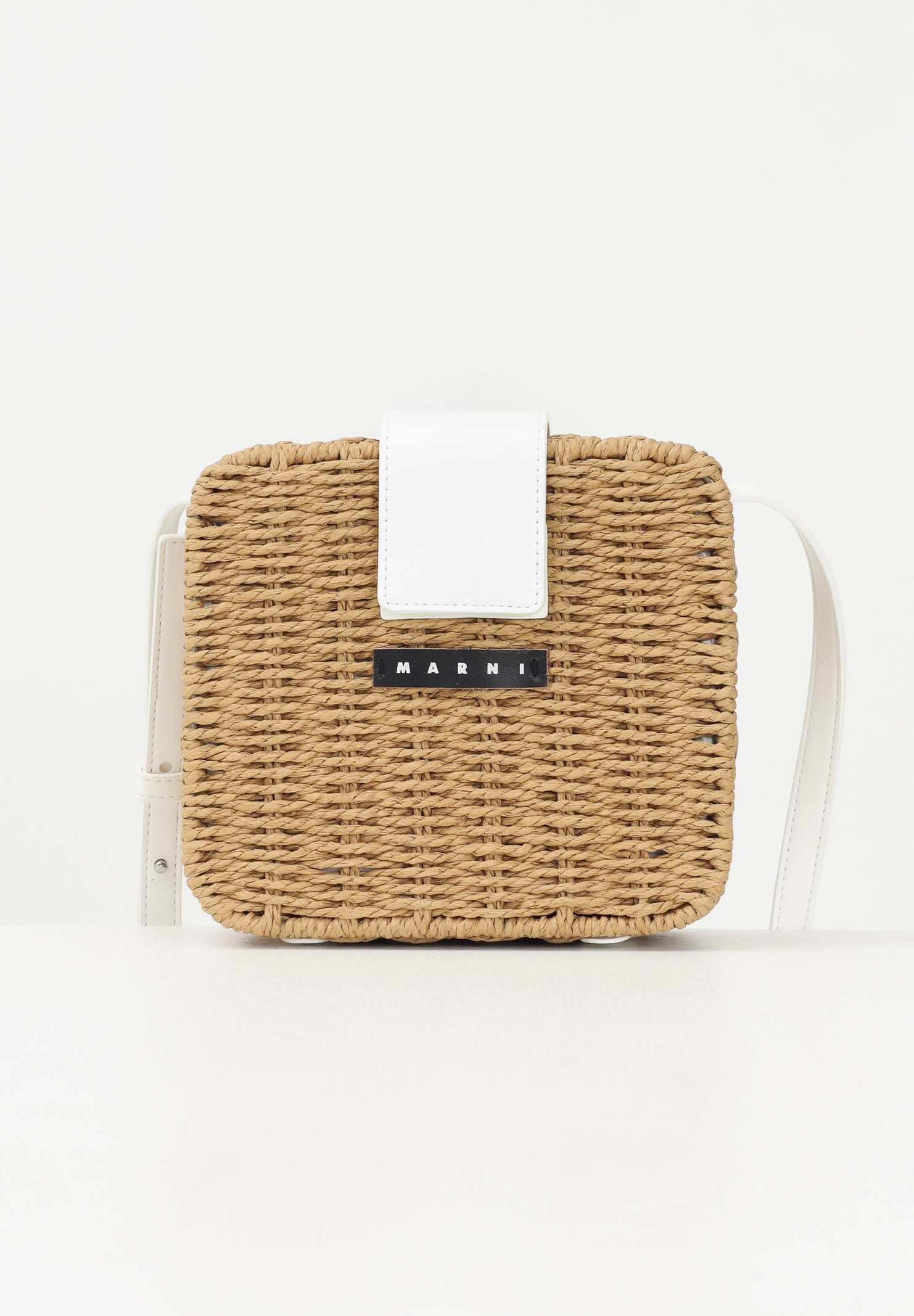 MARNI Borsa a tracolla Pic-Nic in tessuto effetto rafia da donna M01474M00UY 0M704 MARNI 