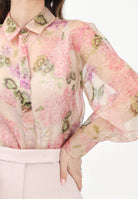 MAX MARA Camicia a manica lunga avorio da donna con stampa floreale 2516261044600 001 MAX MARA 