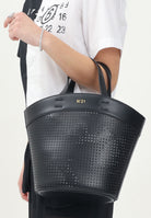 N21 Shopper nera da donna in tessuto spalmato traforato N2104SN0422 0N900 N21 