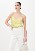 ONLY Top in raso verde da donna con motivo paisley 15339994 AppleGreen ONLY 