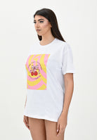SANTAS T-shirt a manica corta bianca da donna con stampa CILIEGIA BIANCO SANTAS 