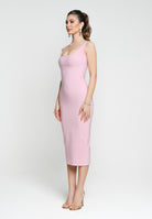SANTAS Abito midi COTTON CANDY rosa da donna PV25011 ROSA SANTAS 