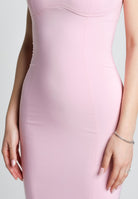 SANTAS Abito midi COTTON CANDY rosa da donna PV25011 ROSA SANTAS 