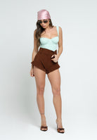 SANTAS Shorts elegante CHUPA CHUPS marrone da donna PV25012 MARRONE SANTAS 