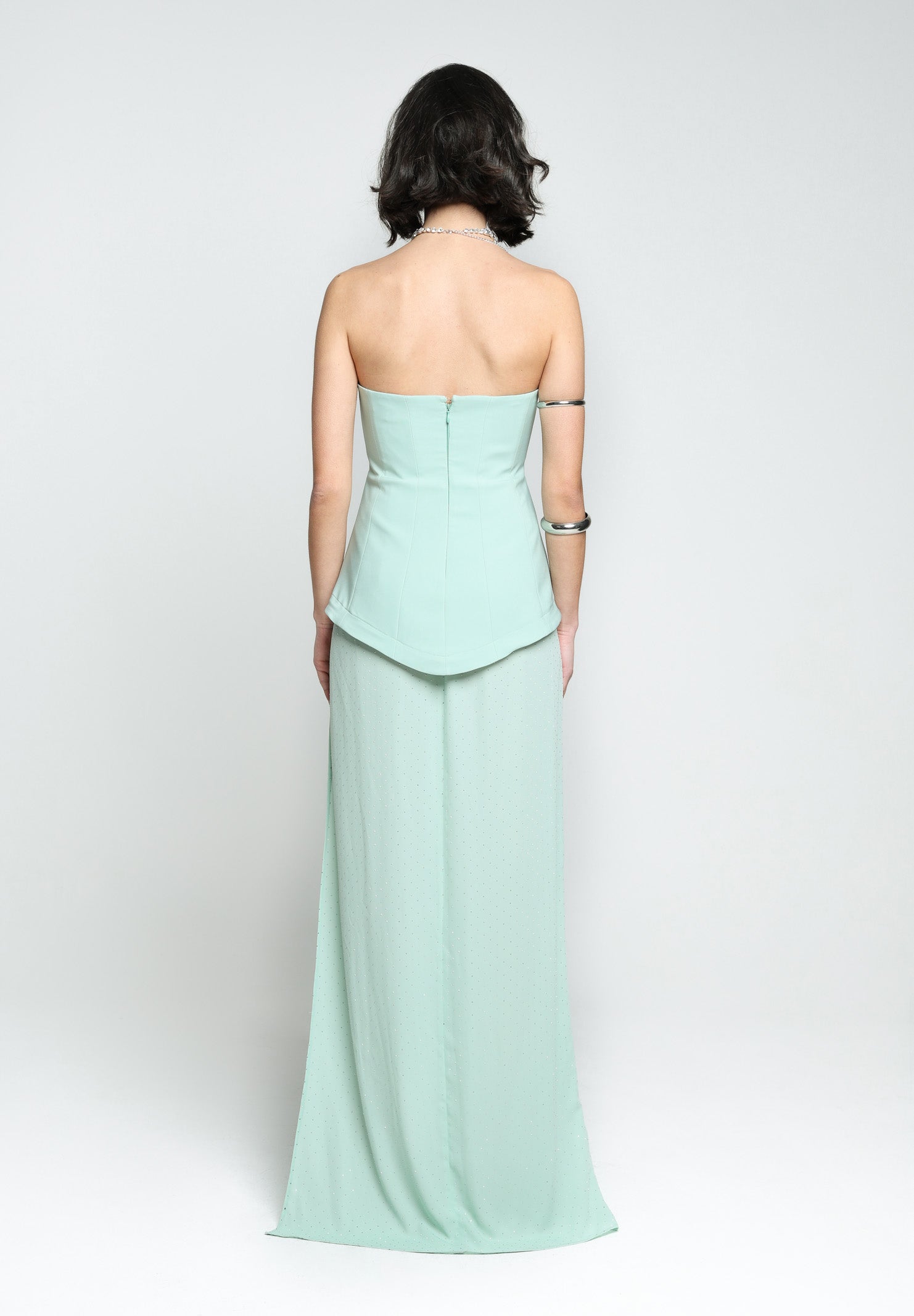 SANTAS Abito lungo CREAM verde menta da donna PV25020 VERDE SANTAS 