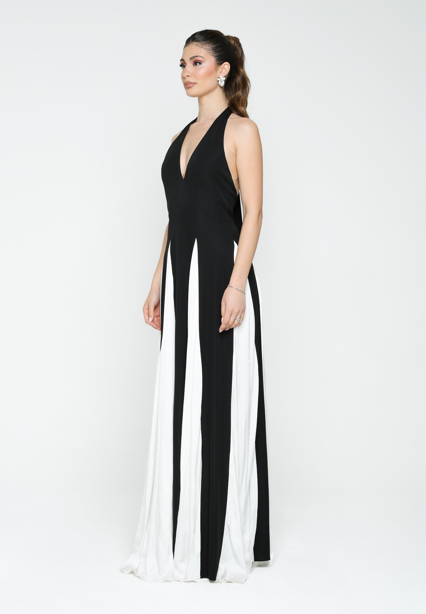 SANTAS Abito lungo MOUSSE nero da donna PV25022 NERO SANTAS 