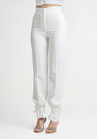 SANTAS Pantalone elegante DULCHE DE LECHE bianco da donna PV25024 BIANCO SANTAS 