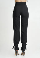 SANTAS Pantalone elegante DULCHE DE LECHE nero da donna PV25024 NERO SANTAS 