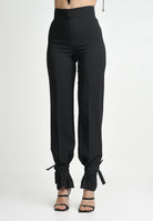 SANTAS Pantalone elegante DULCHE DE LECHE nero da donna PV25024 NERO SANTAS 
