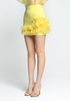 SANTAS Gonna corta CHANTILLY gialla da donna PV2502 GIALLO SANTAS 