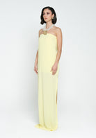 SANTAS Abito lungo CRUMBLE giallo da donna PV2503 GIALLO SANTAS 