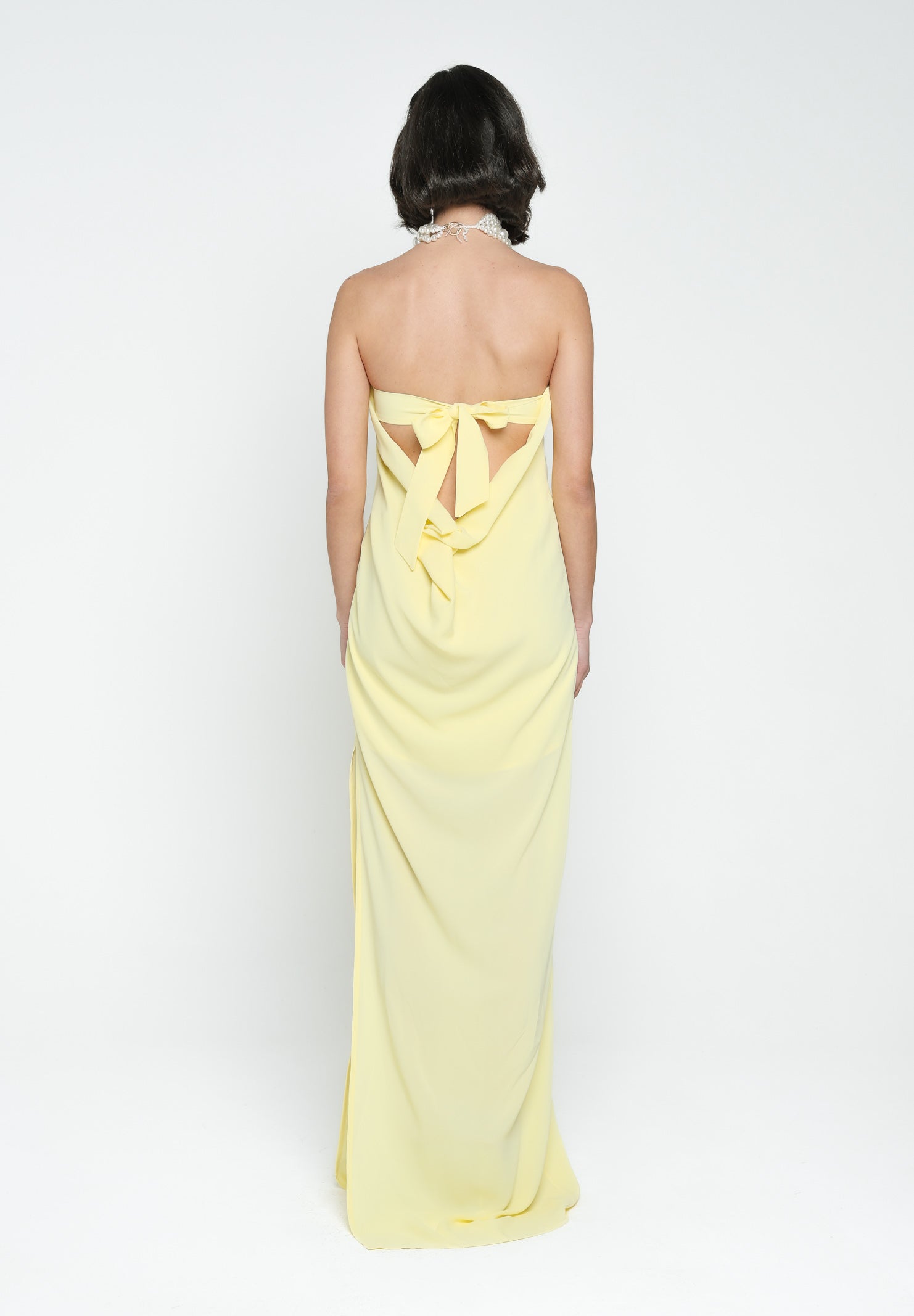 SANTAS Abito lungo CRUMBLE giallo da donna PV2503 GIALLO SANTAS 