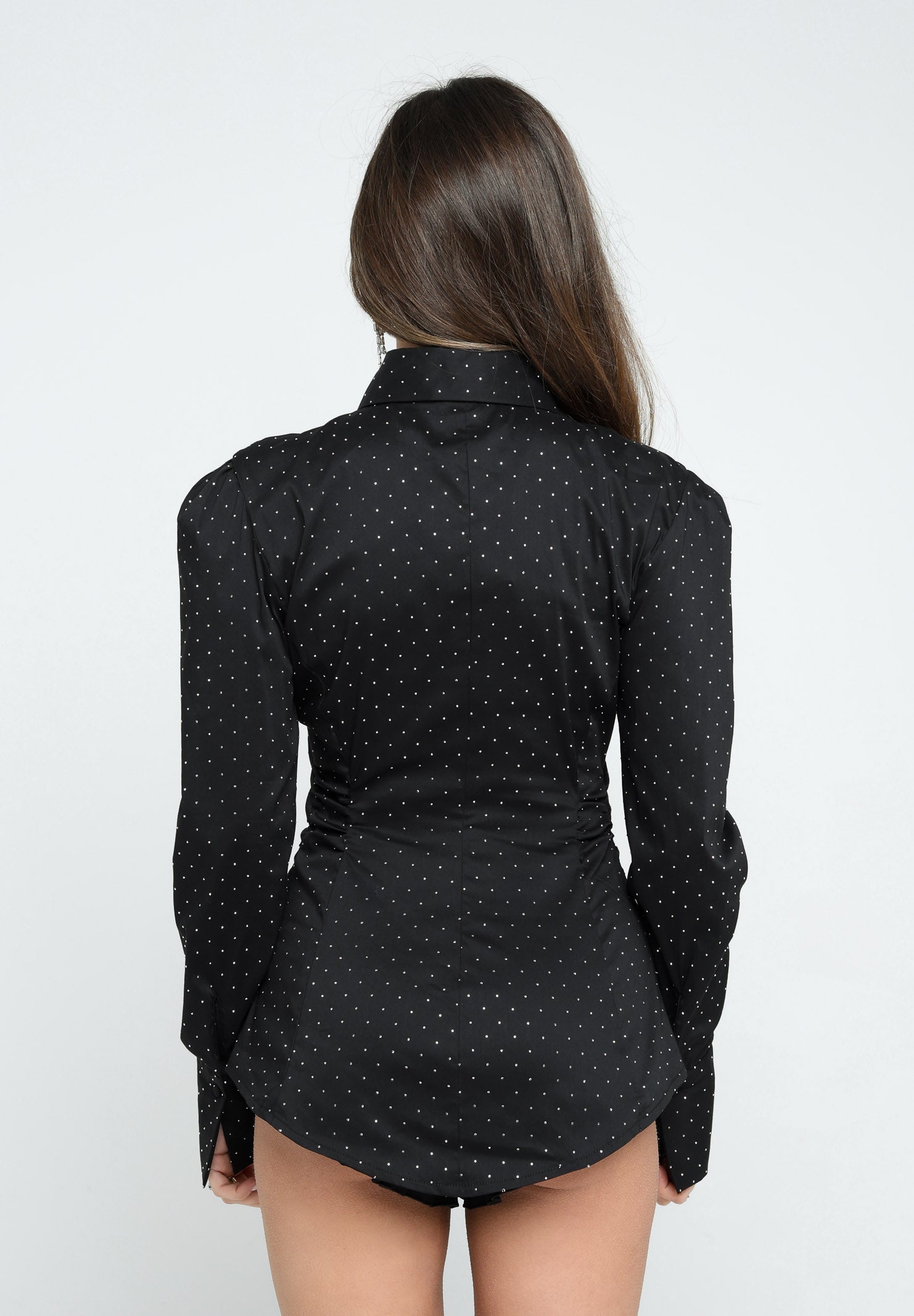 SANTAS Camicia a manica lunga CRèME BRULèE nera da donna PV2506 NERO SANTAS 