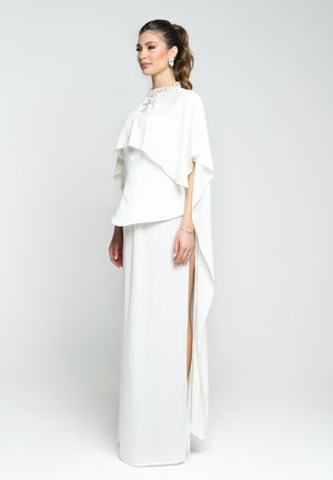 SANTAS Stola ÉCLAIR bianca da donna PV2507 BIANCO SANTAS 