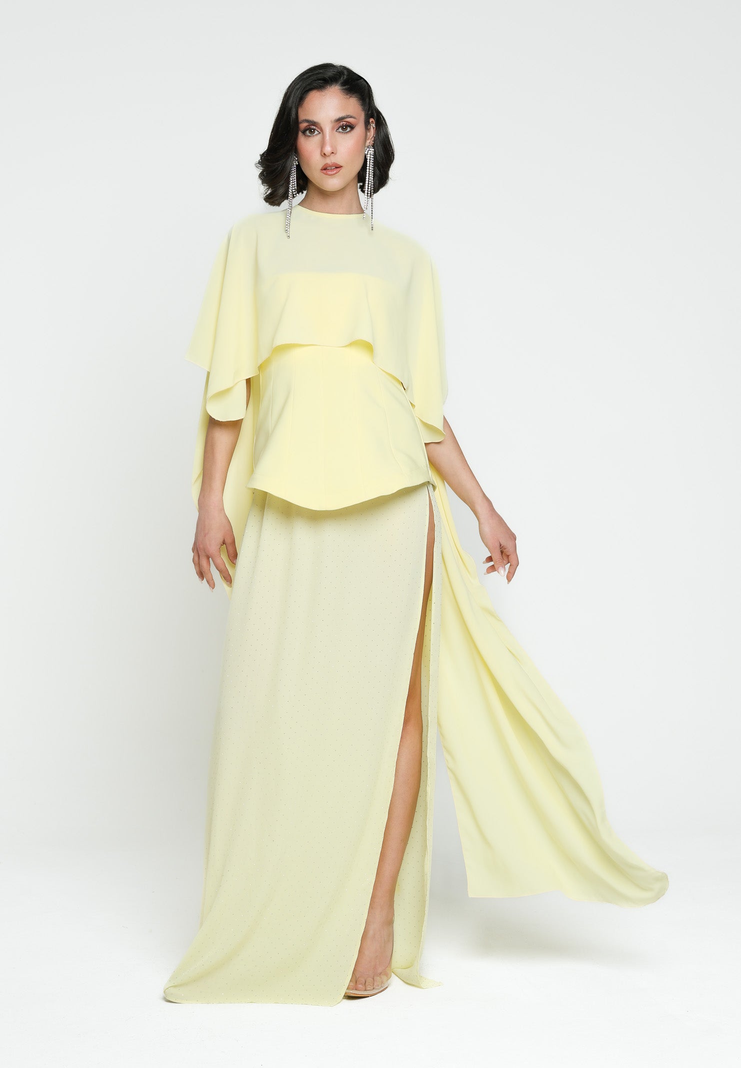 SANTAS Stola ÉCLAIR gialla da donna PV2507 GIALLO SANTAS 
