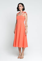 SANTAS Abito midi MEDELEINE corallo da donna PV2508 CORALLO SANTAS 
