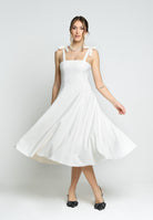 SANTAS Abito midi MEDELEINE panna da donna PV2508 PANNAC SANTAS 