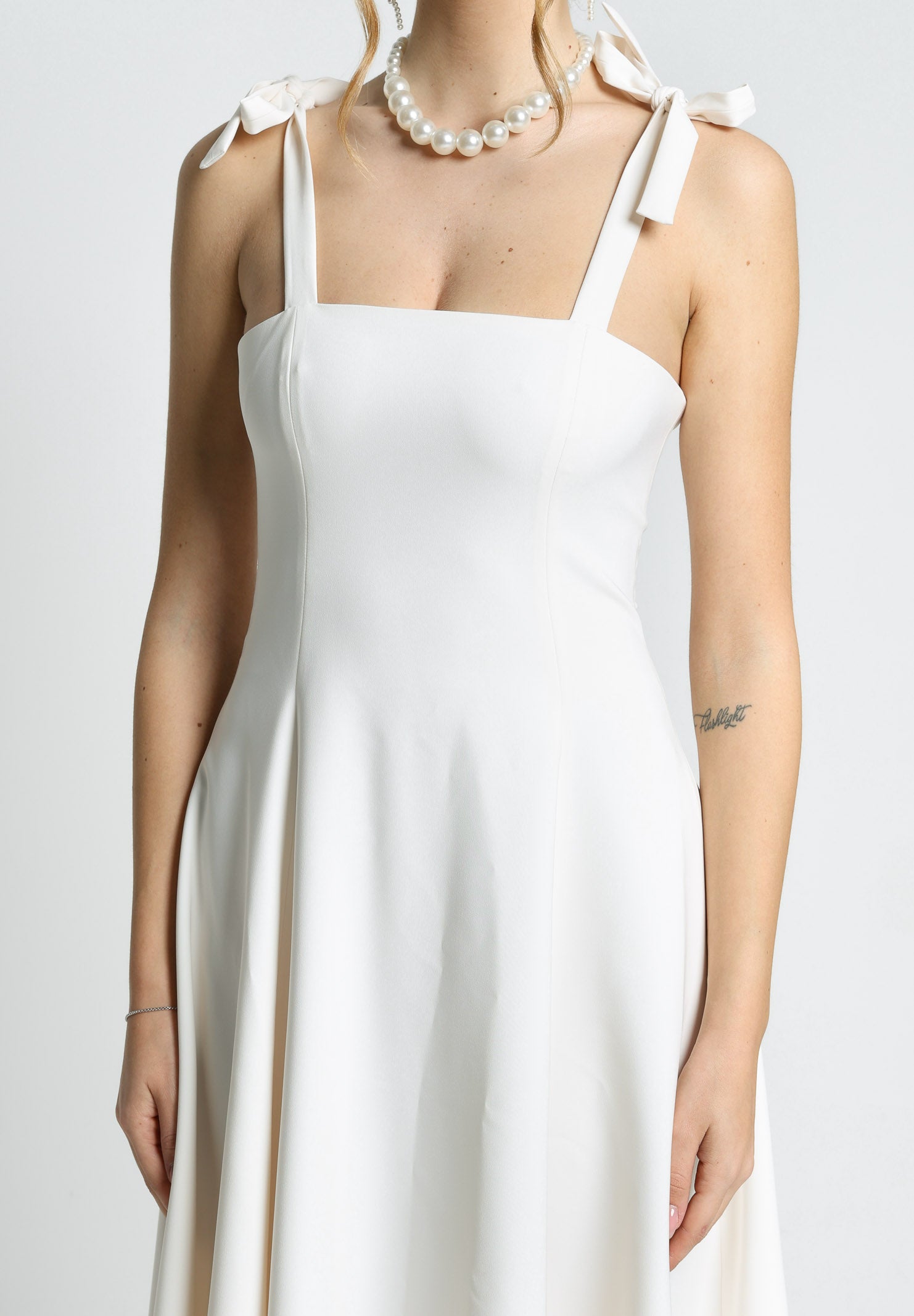 SANTAS Abito midi MEDELEINE panna da donna PV2508 PANNAC SANTAS 