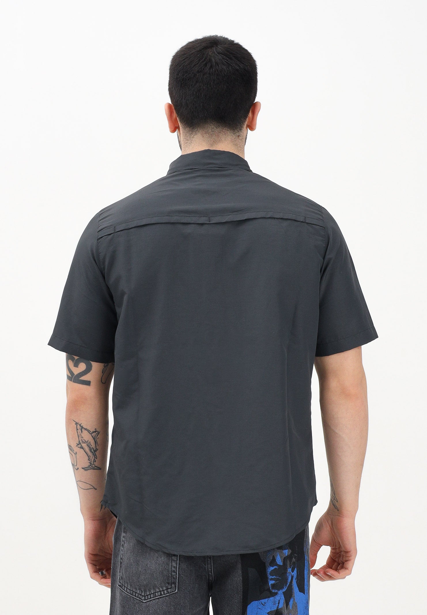 THE NORTH FACE Camicia a manica corta Sequoia grigia da uomo NF0A4T194EN1 . THE NORTH FACE 