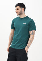 THE NORTH FACE T-shirt a manica corta Simple Dome verde da uomo NF0A87NG6GI1 . THE NORTH FACE 