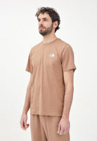 THE NORTH FACE T-shirt a manica corta Simple Dome marrone da uomo NF0A87NG6IH1 . THE NORTH FACE 