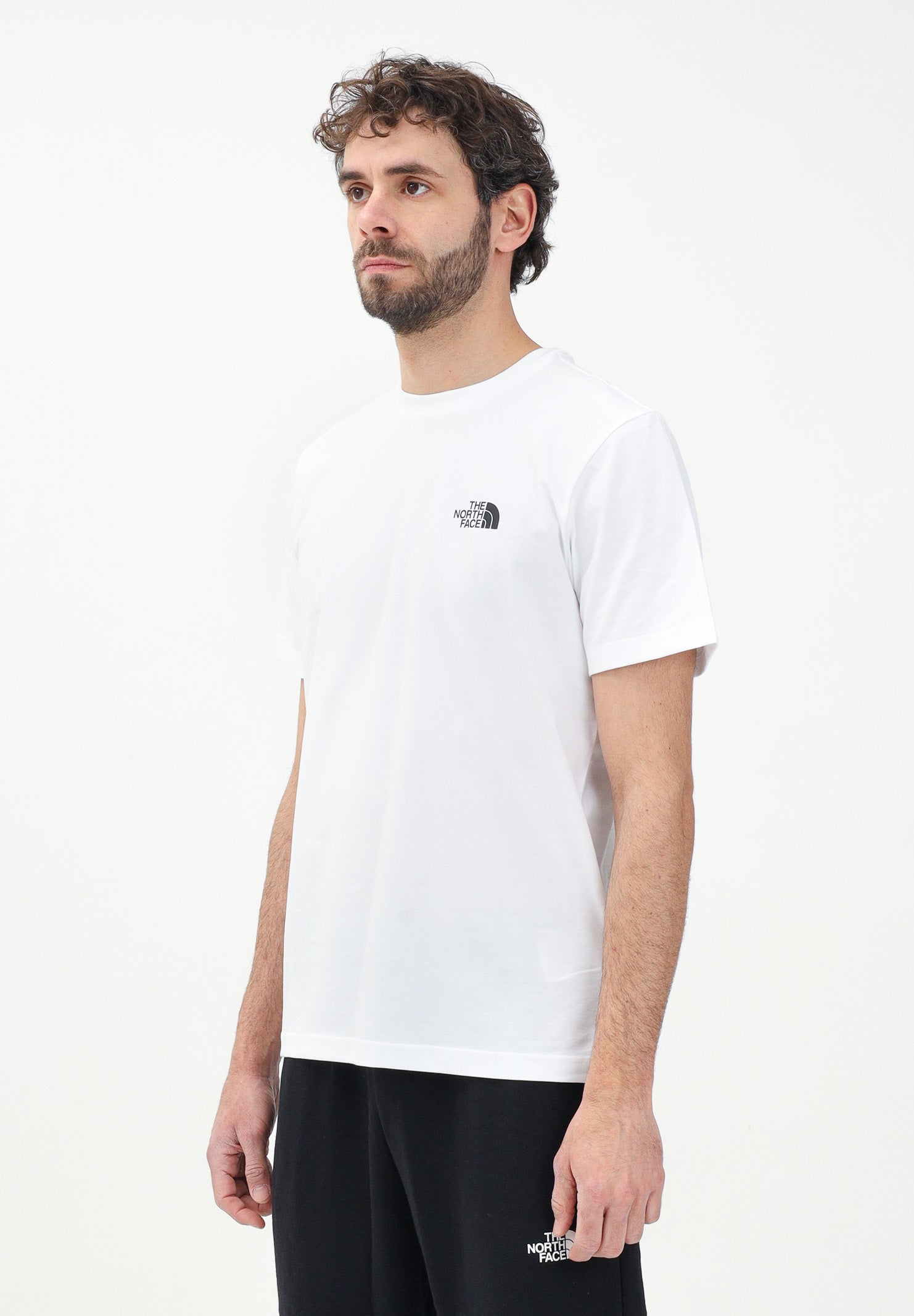 THE NORTH FACE T-shirt a manica corta Simple Dome bianca da uomo NF0A87NGFN41 . THE NORTH FACE 